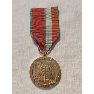 Polish Medal for USSR Peace Guard Badge gold