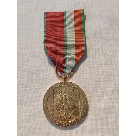 Polish Medal for USSR Peace Guard Badge gold