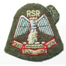 WW2 British Military SAS Raiding Support Regiment RSR Sleeve Patch khaki