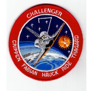 NASA Challenger Mission Space 2. STS-7. PATCH 