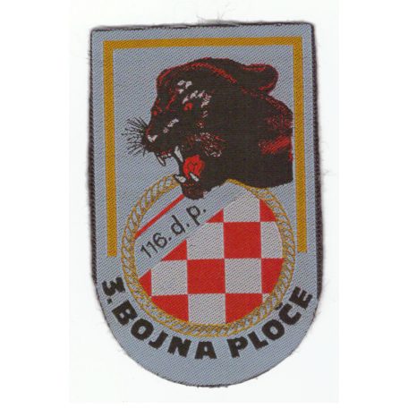 Croatian Army - 3rd Battalion Ploče 116. Domobranska Pukovnija- Metkovic PATCH - Yugoslavian War 1990s