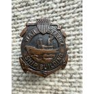US WWII War Service Ship Building War Worker Bronze Badge Pin Small