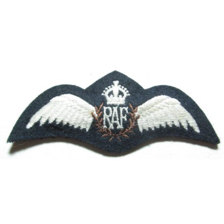 British WW2 Royal Air Force RAF Pilot Wings Badge padded mod 2