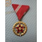 Hungarian Order of Socialist Work medal with award documents 1962