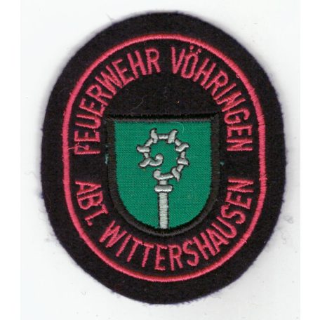 Vöhringen, Abteilung Wittershausen City Germany Freiwilligen Feuerwehr/Fire Department Patch