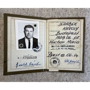 Hungarian Warsaw Pact Military Photo ID booklet 1973