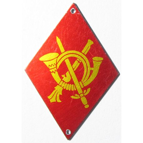 Spain Infantry Military Rhombus Aluminum Insignia