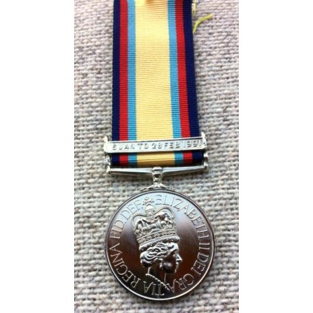 Stunning unissued 1991 British Gulf War Medal (Desert Storm)