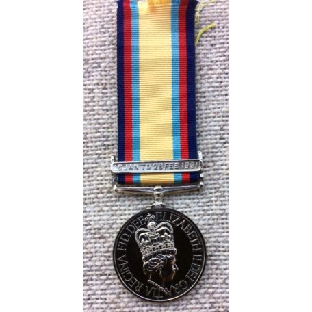 Stunning unissued 1991 British Gulf War Medal (Desert Storm)