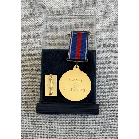 German cased Voluntary Firefighter Medal in Gold for 40 years - Brandenburg