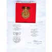   East Germany DDR For merits in the founding and consolidation Medal with award certificate and case