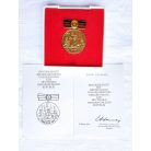 East Germany DDR For merits in the founding and consolidation Medal with award certificate and case