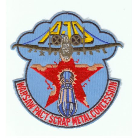 US Air Force A-10 "Warsaw Pact Scrap Metal Concession" PATCH