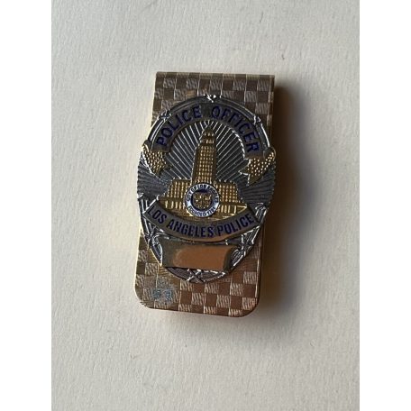 US Los Angeles Police Officer Money Clip Gold