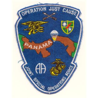   Panama 1989 - Operation Just Cause  - Joint Special Operations Forces Blue PATCH 