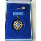 Hungarian “For the Peace” Merit badge, cased with miniature