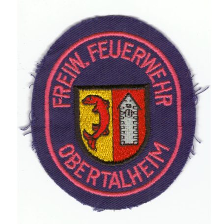 Obertalheim City Germany Freiwillige Feuerwehr/ Fire Department Patch