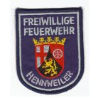 Hennweiler City Germany Freiwillige Feuerwehr/ Fire Department Patch