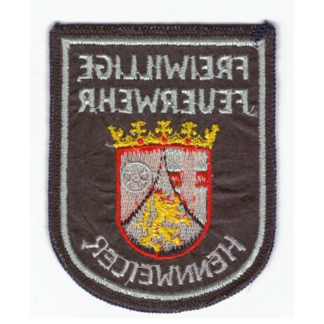 Hennweiler City Germany Freiwillige Feuerwehr/ Fire Department Patch