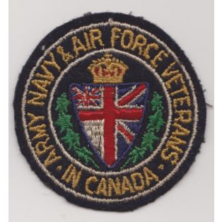 Canadian Army, Navy & Air Force Veterans in Canada PATCH