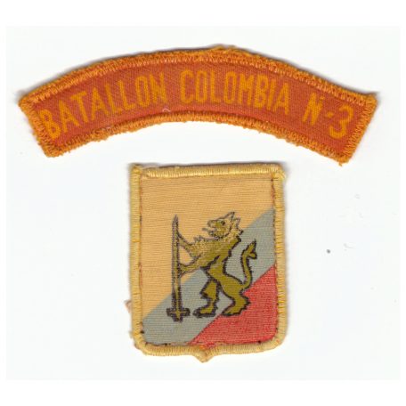 Columbian 3rd Infantry Battalion patch with tab (MFO)