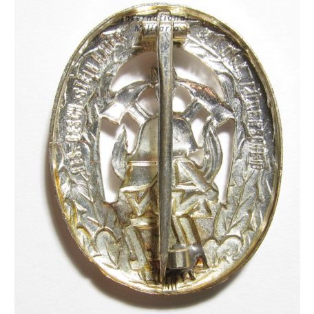German NW Firefighter Performance Badge Silver Type I.