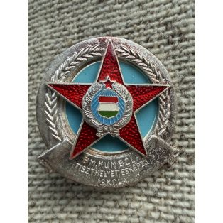   Hungarian MoI “KUN BELA” Police NCO School Academy badge 1968-1981