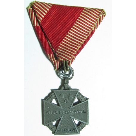 WW1 Austrian-Hungarian Karl (Carl) Troop Cross medal 1916 (Marked W&A)