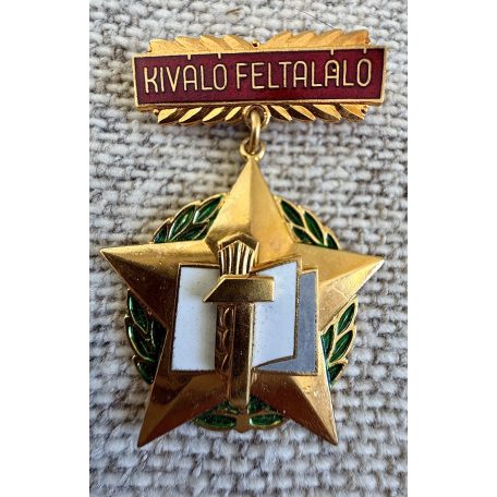 Hungarian Excellent Inventor badge in Golden class 1969M