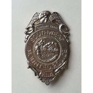US Tamiami Trail Southwest Mounted Police Gold Badge