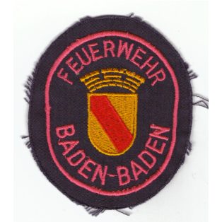 Baden-Baden City Germany Feuerwehr/ Fire Department Patch