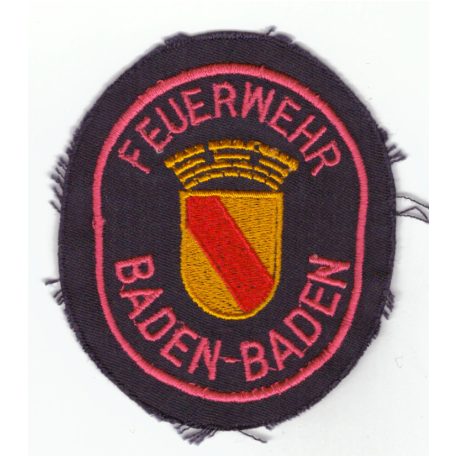 Baden-Baden City Germany Feuerwehr/ Fire Department Patch