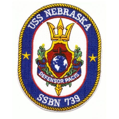 USS Nebraska SSBN 739 Submarine Defensor Pacis PATCH