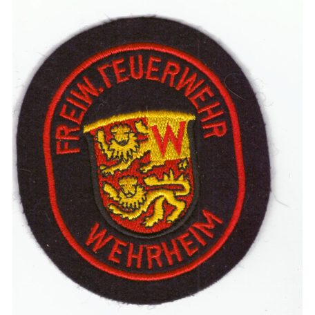 Wehrheim City Germany Freiwillige Feuerwehr/ Fire Department Patch