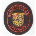 Wehrheim City Germany Freiwillige Feuerwehr/ Fire Department Patch