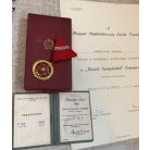 Hungarian named 1954M Order of Distinguished Service medal with award certificates