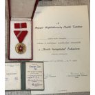 Hungarian named 1954M Order of Distinguished Service medal with award certificates