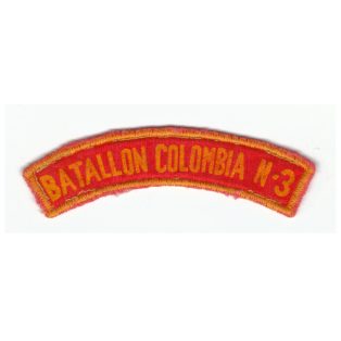 Columbian 3rd Infantry Battalion tab (MFO)