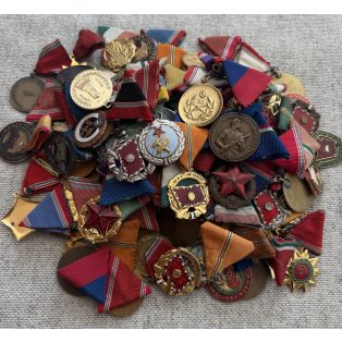 Lot of 100 Hungarian Military Medals and Orders 1950s-80s