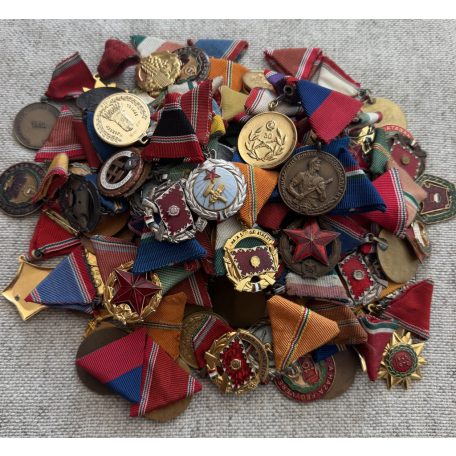Lot of 100 Hungarian Military Medals and Orders 1950s-80s