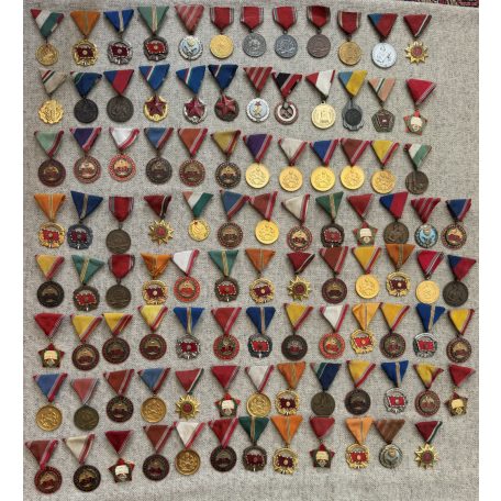 Lot of 100 Hungarian Military Medals and Orders 1950s-80s