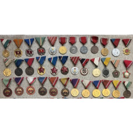 Lot of 100 Hungarian Military Medals and Orders 1950s-80s