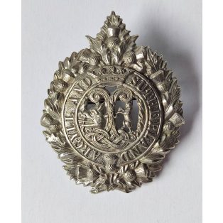   WW2 Scottish Argyll and Sutherland Highlanders 9th Battalion Regiment Cap Badge