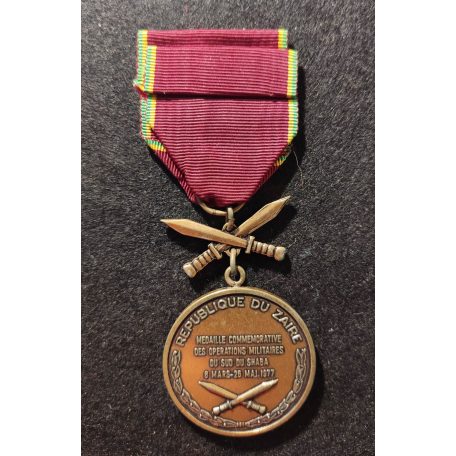 Zaire Congo Medal for Military Operation South of Shaba 1977.