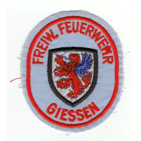 Giessen City Germany Freiwillige Feuerwehr/Fire Department Patch