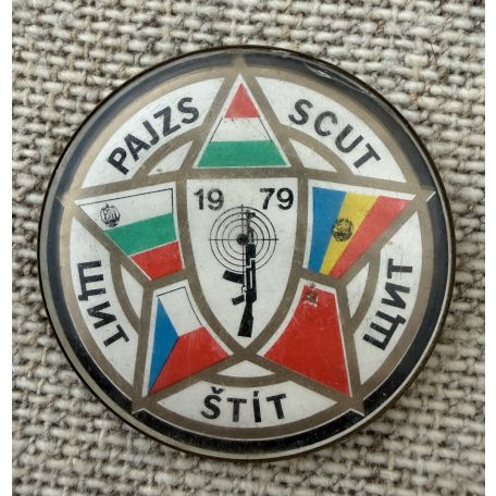 Warsaw Pact 1979 Operation Shield Military Exercise participants Badge: Hungary; Romania; Soviet Union; Czechoslovakia; Bulgaria
