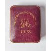   British The King's Shield Competition Badge in Box Shooting Award Solid Silver Made by Jennings& Co. 1923.