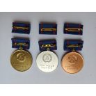 East German Faithful Service in the Maritime Industry Medal Set Gold, Silver, Bronze