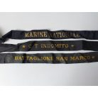 WW2 Navy "Marine Nationale" "C.T. Domito" "Battaglione San Marco" Cap Tallies