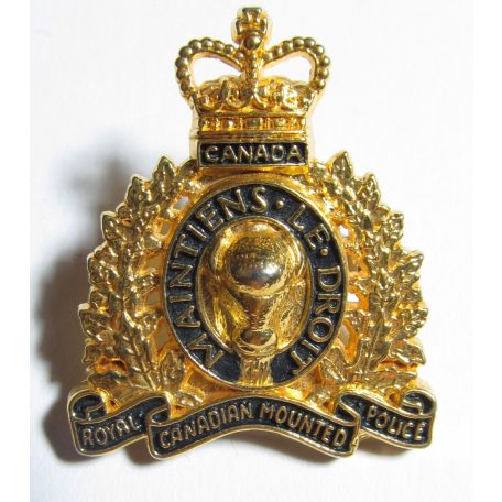 Canadian Police Sr. Officer Inspector Heraltic Cap Badge 1953.